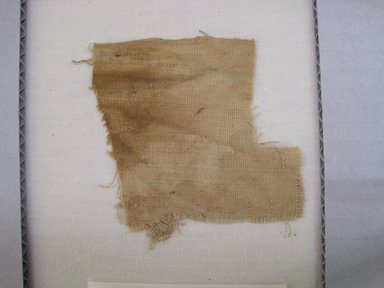  <em>Textile Fragment, undetermined</em>. Cotton, 2 3/4 × 2 1/2 in. (7 × 6.4 cm). Brooklyn Museum, Gift of Adelaide Goan, 67.159.33. Creative Commons-BY (Photo: , CUR.67.159.33_view01.jpg)