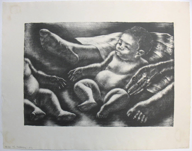 George Biddle (American, 1885–1973). <em>The Awakening</em>, 1955. Lithograph, 12 x 17 1/4 in. (30.5 x 43.8 cm). Brooklyn Museum, Gift of George Biddle, 67.185.65. © artist or artist's estate (Photo: Brooklyn Museum, CUR.67.185.65.jpg)