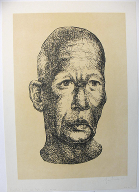 George Biddle (American, 1885–1973). <em>Buddhist Priest From Ceylon</em>, 1959. Lithograph, 17 1/8 x 11 5/8 in. (43.5 x 29.5 cm). Brooklyn Museum, Gift of George Biddle, 67.185.71. © artist or artist's estate (Photo: Brooklyn Museum, CUR.67.185.71.jpg)