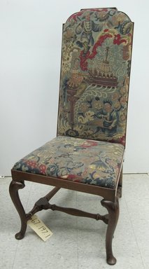 Unknown. <em>Side Chair - One of a Set of Eight</em>, ca. 1710. Walnut, beech, needlework, 43 1/2 x 20 3/4 x 24 in. (110.5 x 52.7 x 61 cm). Brooklyn Museum, Gift of Mrs. H. A. Metzger, 67.197.1. Creative Commons-BY (Photo: Brooklyn Museum, CUR.67.197.1.jpg)