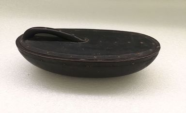 or Eskimo. <em>Box and Cover</em>, late 19th - early 20th century. Wood, metal, 4 1/2 × 5 1/4 × 13 1/2 in. (11.4 × 13.3 × 34.3 cm). Brooklyn Museum, Gift of J.L. Greason, 67.26.9. Creative Commons-BY (Photo: Brooklyn Museum, CUR.67.26.9_view01.jpg)