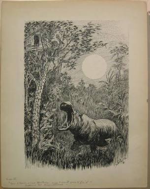 Reginald Birch (American, born London, England, 1856–1943). <em>Chapter I "The Animal Village" by Charles E. Lord "But I Hava a Bad Tooth Ache...,"</em> 1940. Black ink and touches of white correction fluid on heavy wove paper, Sheet: 22 1/16 x 17 3/16 in. (56 x 43.7 cm). Brooklyn Museum, Gift of William G. Lord, 68.225.3 (Photo: Brooklyn Museum, CUR.68.225.3.jpg)