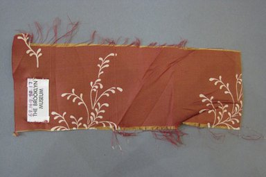  <em>Textile Swatch</em>, 1950s to 1960s. Silk, 8 1/4 x 3 1/4 in. (21 x 8.3 cm). Brooklyn Museum, Gift of Mrs. Robert G. Olmsted and Constable MacCracken, 69.149.80.17 (Photo: Brooklyn Museum, CUR.69.149.80.17_detail.jpg)