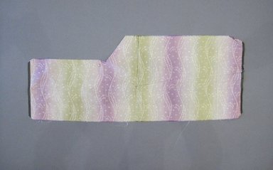 <em>Textile Swatch</em>, 1950s to 1960s. Silk, 20 3/4 x 8 1/4 in. (52.7 x 21 cm). Brooklyn Museum, Gift of Mrs. Robert G. Olmsted and Constable MacCracken, 69.149.81.51 (Photo: Brooklyn Museum, CUR.69.149.81.51.jpg)