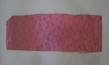  <em>Textile Swatch</em>, 1950s to 1960s. Silk, 21 1/2 x 8 1/4 in. (54.6 x 21 cm). Brooklyn Museum, Gift of Mrs. Robert G. Olmsted and Constable MacCracken, 69.149.81.76 (Photo: Brooklyn Museum, CUR.69.149.81.76.jpg)