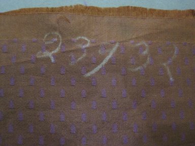  <em>Textile Swatch</em>, 1950s to 1960s. Silk, 22 1/2 x 10 1/2 in. (57.2 x 26.7 cm). Brooklyn Museum, Gift of Mrs. Robert G. Olmsted and Constable MacCracken, 69.149.81.81 (Photo: Brooklyn Museum, CUR.69.149.81.81_detail.jpg)