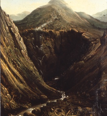 Charles Octavius Cole (American, 1814–1858). <em>Imperial Knob and Gorge: White Mountains of New Hampshire</em>, 1853. Oil on canvas, 44 13/16 x 36 in. (113.8 x 91.5 cm). Brooklyn Museum, Dick S. Ramsay Fund, 69.24 (Photo: Brooklyn Museum, CUR.69.24.jpg)