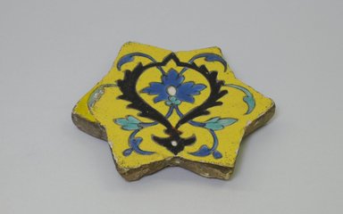  <em>Star Tile</em>, 16th-17th century. Ceramic, 6 5/8 x 15/16 x 6 1/2 x 6 3/4 in. (16.8 x 2.4 x 16.5 x 17.1 cm). Brooklyn Museum, Gift of Mr. and Mrs. Charles K. Wilkinson, 71.49.3. Creative Commons-BY (Photo: Brooklyn Museum, CUR.71.49.3.jpg)