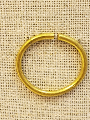 Greek. <em>Solid Hoop Ring</em>, late 4th century B.C.E. Gold, 15/16 in. (2.4 cm). Brooklyn Museum, Gift of Mr. and Mrs. Thomas S. Brush, 71.79.16. Creative Commons-BY (Photo: Brooklyn Museum, CUR.71.79.16_overall.jpg)