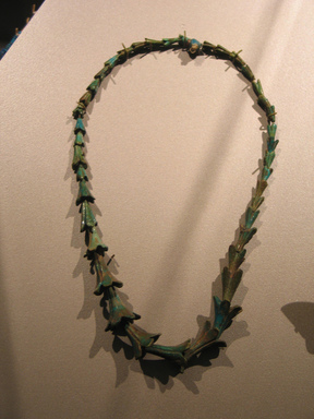  <em>Jasmine Blossoms</em>, ca. 1319–1190 B.C.E. Faience, Length: 20 7/8 in. (53 cm). Brooklyn Museum, Gift of Helena Simkhovitch in memory of her father, Vladimir G. Simkhovitch, 72.56. Creative Commons-BY (Photo: Brooklyn Museum, CUR.72.56_erg456.jpg)