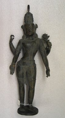  <em>Four-Armed Standing Padmapani</em>, 19th - 20th century. Bronze, inlaid with copper and silver., H: 20 1/4 x 8 1/4 x 4 in. (51.5 x 21 x 10.2 cm). Brooklyn Museum, Gift of Mr. and Mrs. Jack Zimmerman, 72.93. Creative Commons-BY (Photo: Brooklyn Museum, CUR.72.93_front.jpg)