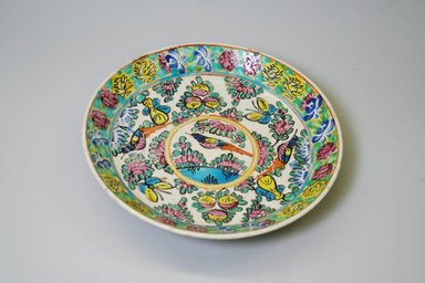  <em>Plate</em>, 19th century. Glazed enamel painted ceramic, 1 13/16 x 9 5/8 in. (4.6 x 24.5 cm). Brooklyn Museum, Gift of Mr. and Mrs. Charles K. Wilkinson, 74.102.2. Creative Commons-BY (Photo: Brooklyn Museum, CUR.74.102.2.jpg)