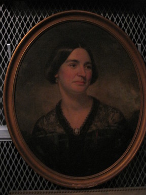 Charles Waldo Jenkins (American, ca.1820-ca. 1896). <em>Portrait of Ellen Ely</em>, 1857. Oil on canvas, 26 15/16 x 22 1/16 in. (68.5 x 56 cm). Brooklyn Museum, Gift of Mrs. Rutherford S. Moorhead, 74.166 (Photo: Brooklyn Museum, CUR.74.166.jpg)