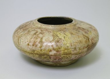  <em>Bowl</em>, 13th century. Glazed and unglazed pottery, h: 4 in. Brooklyn Museum, Anonymous gift, 74.93. Creative Commons-BY (Photo: Brooklyn Museum, CUR.74.93_exterior.jpg)