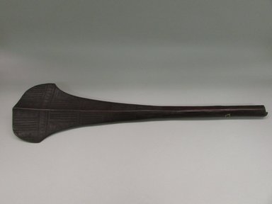 Tongan. <em>Club</em>, late 19th-early 20th century. Wood, 35 3/4in. (90.8cm). Brooklyn Museum, Purchased with funds given by The Evelyn A. Jaffe Hall Charitable Trust, 76.1.16. Creative Commons-BY (Photo: Brooklyn Museum, CUR.76.1.16_overall.jpg)