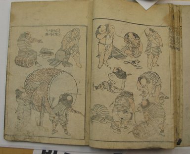 Katsushika Hokusai (Japanese, 1760-1849). <em>Hokusai Manga, Vol. IX</em>, 1817. Paper, 9 x 6 1/4 in. (22.9 x 15.9 cm). Brooklyn Museum, Anonymous gift, 76.151.83 (Photo: Brooklyn Museum, CUR.76.151.83_page24_25.jpg)