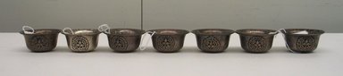  <em>Shrine Cup</em>, 18th-19th century. Silver, 1 3/8 x 2 7/8 in. (3.5 x 7.3 cm). Brooklyn Museum, Anonymous gift, 80.184.8. Creative Commons-BY (Photo: Brooklyn Museum, CUR.80.184.7-13_group.jpg)