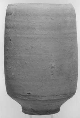  <em>Beaker</em>, 305-30 B.C.E. Clay, 4 1/2 x 2 7/16 in. (11.4 x 6.2 cm). Brooklyn Museum, Gift of the Egyptian Antiquities Organization, 80.7.26. Creative Commons-BY (Photo: Brooklyn Museum, CUR.80.7.26_NegL889_6A_print_bw.jpg)