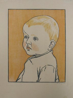 Rudolph Ruzicka (American, born Bohemia, 1883-1978). <em>Portrait of Totiana Ruzicka</em>, 1916. Wood engraving in on paper, sheet: 11 7/16 x 8 11/16 in. (29.1 x 22.1 cm). Brooklyn Museum, Designated Purchase Fund, 81.161.1 (Photo: Brooklyn Museum, CUR.81.161.1.jpg)