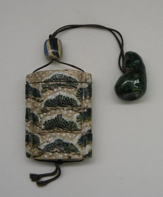 Miura Kenya (Japanese, 1825-1889). <em>Inro</em>, mid-late 19th century. Ceramic inro, Inro: 3 x 2 1/4 in. (7.6 x 5.7 cm). Brooklyn Museum, Gift of Dr. John P. Lyden, 81.296.8. Creative Commons-BY (Photo: Brooklyn Museum, CUR.81.296.8.jpg)
