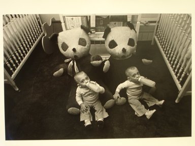 Harvey Stein (American, born 1941). <em>Twin Infants</em>. Gelatin silver print Brooklyn Museum, Gift of Hilda Chazanovitz, 81.70.2. © artist or artist's estate (Photo: Brooklyn Museum, CUR.81.70.2.jpg)