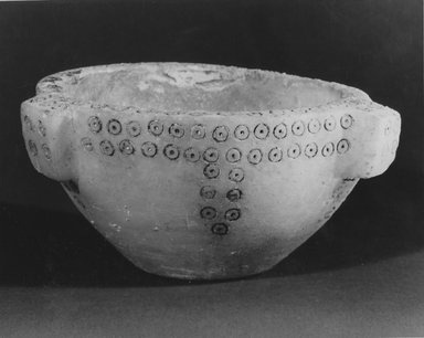 Sumerian. <em>Bowl</em>, 3rd millennium B.C.E. Calcite, 3 x Diam. 5 1/8 in. (7.6 x 13 cm). Brooklyn Museum, Gift of Jonathan P. Rosen, 82.116.19. Creative Commons-BY (Photo: Brooklyn Museum, CUR.82.116.19_negA_bw.jpg)