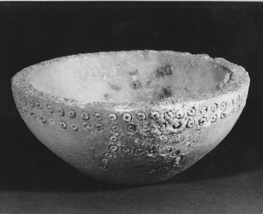 Sumerian. <em>Bowl</em>, 3rd millennium B.C.E. Calcite, 2 1/16 x Diam. 5 1/16 in. (5.3 x 12.8 cm). Brooklyn Museum, Gift of Jonathan P. Rosen, 82.116.20. Creative Commons-BY (Photo: Brooklyn Museum, CUR.82.116.20_negA_bw.jpg)