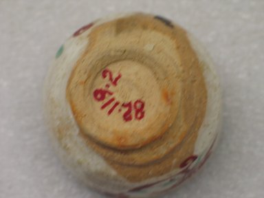 Fujimoto Yoshimichi (Japanese, 1919–1992). <em>Sake Cup</em>, ca. 1965. Stoneware, 1 3/4 x 2 3/8 in. (4.4 x 6 cm). Brooklyn Museum, Gift of Martin Greenfield, 82.119.2. Creative Commons-BY (Photo: Brooklyn Museum, CUR.82.119.2_bottom.jpg)