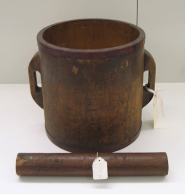  <em>Rice Measure</em>, 19th century. Wood, copper, 12 5/8 x 15 in. (32.1 x 38.1 cm). Brooklyn Museum, Gift of Mr. and Mrs. David Goldschild, 83.184.3a-b. Creative Commons-BY (Photo: Brooklyn Museum, CUR.83.184.3.jpg)