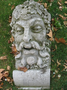 Schultze & Weaver. <em>Keystone with Head of Bearded Man, One of Ten, from Park Lane Hotel, 299 Park Avenue, New York City (demolished 1966)</em>, ca. 1924. Limestone, 42 x 21 x 42 in. (106.7 x 53.3 x 106.7 cm). Brooklyn Museum, Gift of Anna and George Popkin, 84.14. Creative Commons-BY (Photo: Brooklyn Museum, CUR.84.14.jpg)