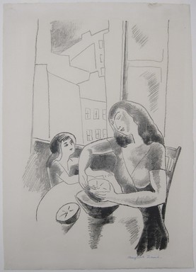 Marguerite Thompson Zorach (American, 1887–1968). <em>Grapefruit</em>, ca. 1927. lithograph, Sheet: 16 x 11 3/8 in. (40.6 x 28.9 cm). Brooklyn Museum, Gift of the collection of the Zorach children, 84.45.8. © artist or artist's estate (Photo: Brooklyn Museum, CUR.84.45.8.jpg)