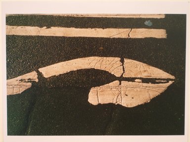 Richard Rivera (American, born 1948). <em>Graphics on Asphalt</em>, 1984. Silver dye bleach print (Cibachrome), sheet: 8 × 9 7/8 in. (20.3 × 25.1 cm). Brooklyn Museum, Gift of Sol and Sheila Zaretsky, 85.135.3. © artist or artist's estate (Photo: Brooklyn Museum, CUR.85.135.3.jpg)