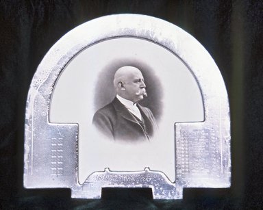 Frame with Portrait Engraving of Man in Profile Facing Right