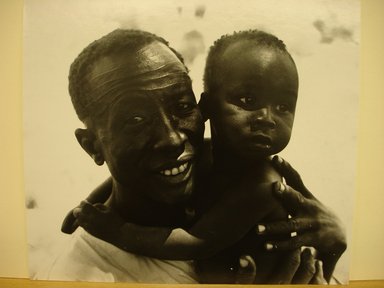 Arthur Leipzig (American, 1918-2014). <em>Chief Boul Boudy, Meban Tribe, Southern Sudan</em>, 1963. Toned gelatin silver photograph, 10 1/4 × 11 7/8 in. (26 × 30.2 cm). Brooklyn Museum, Gift of the artist, 86.152.3. © artist or artist's estate (Photo: Brooklyn Museum, CUR.86.152.3.jpg)