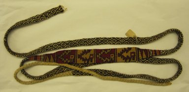  <em>Sling</em>, before 1500. Camelid fiber, 96 1/16 x 1 3/8 in. (244 x 3.5 cm). Brooklyn Museum, Gift of the Ernest Erickson Foundation, Inc., 86.224.66. Creative Commons-BY (Photo: Brooklyn Museum, CUR.86.224.66.jpg)