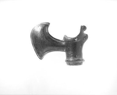  <em>Ax Head</em>, ca. 11th century B.C.E. Bronze, 2 1/2 x 3 3/4in. (6.4 x 9.5cm). Brooklyn Museum, Gift of the Ernest Erickson Foundation, Inc., 86.226.41. Creative Commons-BY (Photo: Brooklyn Museum, CUR.86.226.41_NegA_print_bw.jpg)