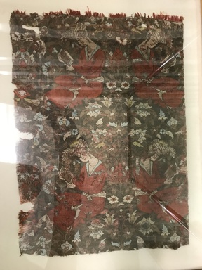  <em>Textile Fragment with a Young Man Reading</em>, 17th century or later. Silk and cotton, 10 x 14in. (25.4 x 35.6cm). Brooklyn Museum, Gift of the Ernest Erickson Foundation, Inc., 86.227.147. Creative Commons-BY (Photo: Brooklyn Museum, CUR.86.227.147_view01.jpg)