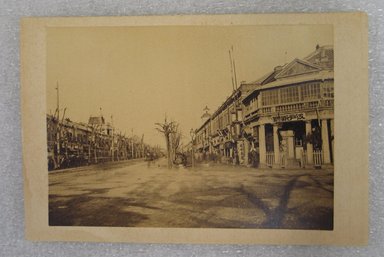  <em>View of Japan</em>, late 19th-early 20th century. Albumen silver photograph mounted on cardboard, with mounting: 4 5/16 x 6 3/8 in. (10.9 x 16.2 cm). Brooklyn Museum, Gift of Matthew Dontzin, 86.256.50 (Photo: Brooklyn Museum, CUR.86.256.50.jpg)