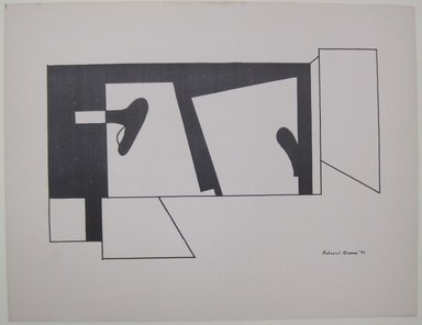 Balcomb Greene (American, 1904-1990). <em>[Untitled]</em>, 1937. Off-set lithograph on off-white wove paper, sheet: 9 1/4 x 12 1/16 in. (23.5 x 30.7 cm). Brooklyn Museum, Purchased with funds given by an anonymous donor, 88.54.10. © artist or artist's estate (Photo: Brooklyn Museum, CUR.88.54.10.jpg)