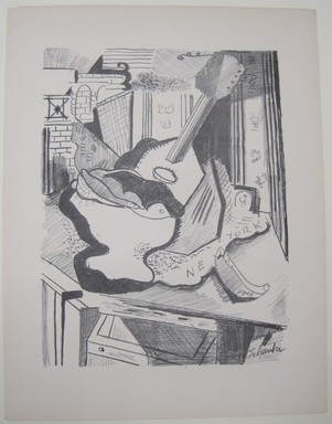 Louis Schanker (American, 1903–1981). <em>[Untitled]</em>. Off-set lithograph, sheet: 12 x 9 1/4 in. (30.5 x 23.5 cm). Brooklyn Museum, Purchased with funds given by an anonymous donor, 88.54.24. © artist or artist's estate (Photo: Brooklyn Museum, CUR.88.54.24.jpg)