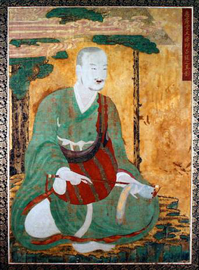  <em>Portrait of Buddhist Master Yo Kon</em>, ca. 18th century. Ink, color, and gold leaf on silk, 39 3/8 × 28 3/4 in. (100 × 73 cm). Lent by the Carroll Family Collection, L2018.3 (Photo: , CUR.L2018.3.jpg)