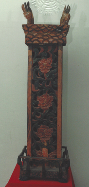  <em>Wishing House Shrine</em>, 17th century. Wood, polychrome, 44 7/8 × 13 × 12 in. (114 × 33 × 30.5 cm). Brooklyn Museum, Gift of the Carroll Family Collection, 2021.17.5 (Photo: Image courtesy of The Honorable Joseph P. Carroll and Professor Roberta L. Carroll, M.D., CUR.TL2020.25.8.jpg)