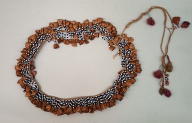 Arekuna. <em>Necklace</em>, early 20th century. Glass beads, seads, cotton, 8 × 3/4 × 9 3/8 in. (20.3 × 1.9 × 23.8 cm). Brooklyn Museum, Brooklyn Museum Collection, X1104.8. Creative Commons-BY (Photo: Brooklyn Museum, CUR.X1104.8.jpg)