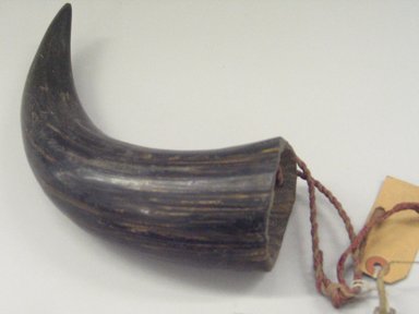 Plains. <em>Horn</em>. Horn, 3 x 9 in. (7.6 x 22.9 cm). Brooklyn Museum, Brooklyn Museum Collection, X1126.19. Creative Commons-BY (Photo: Brooklyn Museum, CUR.X1126.19.jpg)