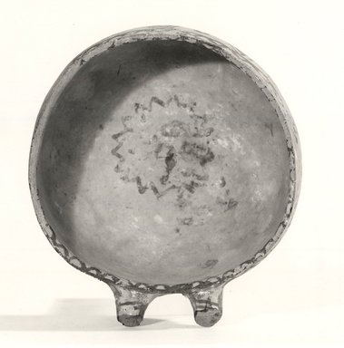 Cypriot. <em>Open Bowl</em>, 1700-1600 B.C.E. Clay, slip, 2 7/16 x Diam. 4 1/2 in.  (6.2 x 11.5 cm). Brooklyn Museum, Brooklyn Museum Collection, X469. Creative Commons-BY (Photo: Brooklyn Museum, CUR.X469_print_NegC_bw.jpg)