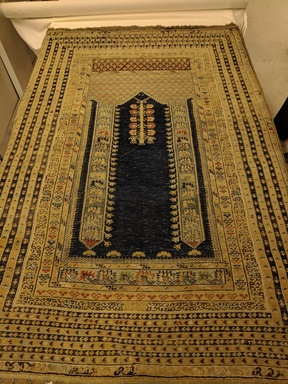  <em>Kula, Prayer Rug</em>, late 18th century. Wool, Old Dims: 78 x 51 1/2 in. (198.1 x 130.8 cm). Brooklyn Museum, Bequest of Robert B. Woodward, 15.478. Creative Commons-BY (Photo: , CUR.X741.jpg)