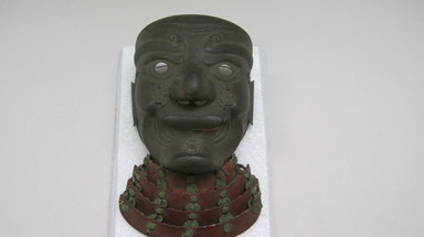  <em>Full-Face Mask From Suit of Japanese Armor, Somen</em>, 18th century. Patinated steel, 11 x 7 in. (27.9 x 17.8 cm). Brooklyn Museum, Brooklyn Museum Collection, x918.2. Creative Commons-BY (Photo: , CUR.X918.2.jpg)