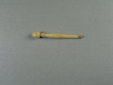  <em>Hairpin</em>, 664-525 B.C.E. Bone, 3/8 x 2 13/16 in. (0.9 x 7.2 cm). Brooklyn Museum, Brooklyn Museum Collection, X249.54. Creative Commons-BY (Photo: Brooklyn Museum, CUR.x249.54_view1.jpg)