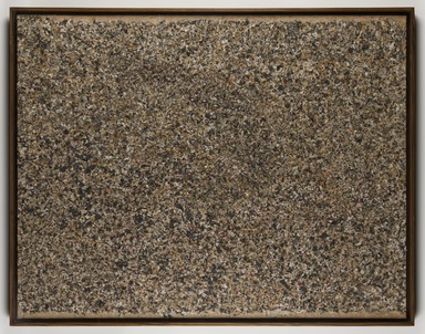 Lee Ong-no (Korean, active in Paris, 1904-1989). <em>Composition</em>, 1961. Paper collage on canvas, frame: 44 7/8 × 57 1/2 in. (114 × 146.1 cm). Lent by the Carroll Family Collection, L2018.6.1 (Photo: Brooklyn Museum, L2018.6.1_PS20.jpg)