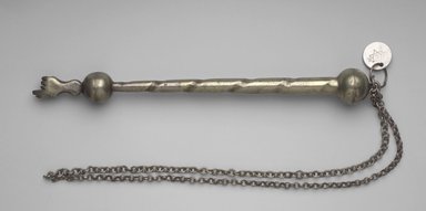 Jewish. <em>Torah Pointer</em>, early 19th century. Silver-plated metal, 9 1/4 x 1 x 1 in. (23.5 x 2.5 x 2.5 cm). Assigned to the Brooklyn Museum by Jewish Cultural Reconstruction, Inc., L50.26.3. Creative Commons-BY (Photo: Brooklyn Museum, L50.26.3.jpg)